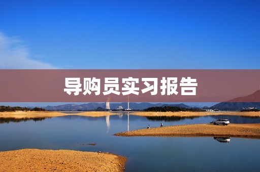 导购员实习报告