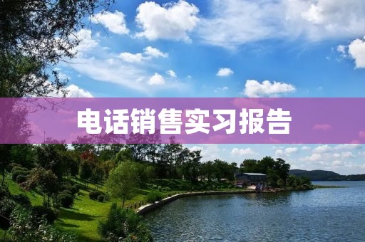 电话销售实习报告