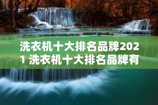 洗衣机十大排名品牌2021 洗衣机十大排名品牌有哪些