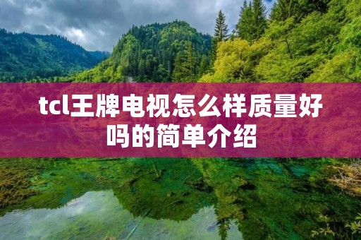 tcl王牌电视怎么样质量好吗的简单介绍 tcl王牌电视怎么样质量好吗的简单介绍