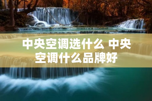 中央空调选什么 中央空调什么品牌好