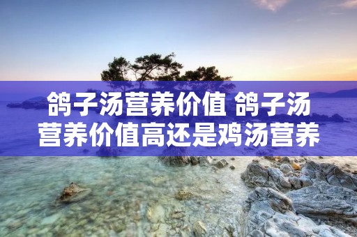 鸽子汤营养价值 鸽子汤营养价值高还是鸡汤营养价值高 鸽子汤营养价值 鸽子汤营养价值高还是鸡汤营养价值高