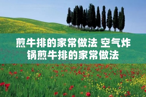 煎牛排的家常做法 空气炸锅煎牛排的家常做法