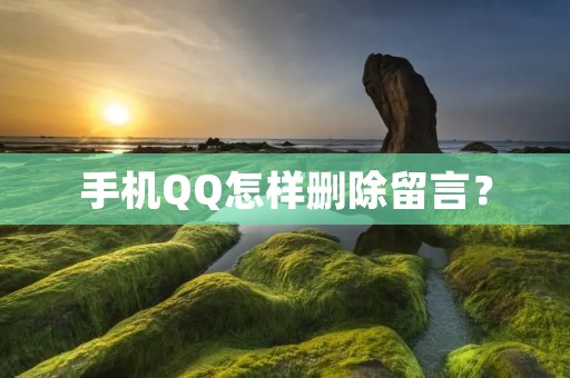 手机QQ怎样删除留言?