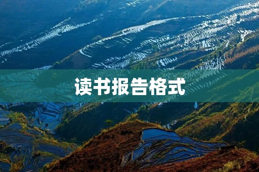 读书报告格式