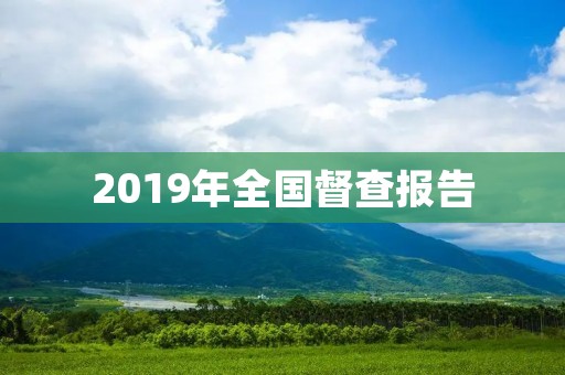 2019年全国督查报告:关于推进经济转型升级的调查与分析