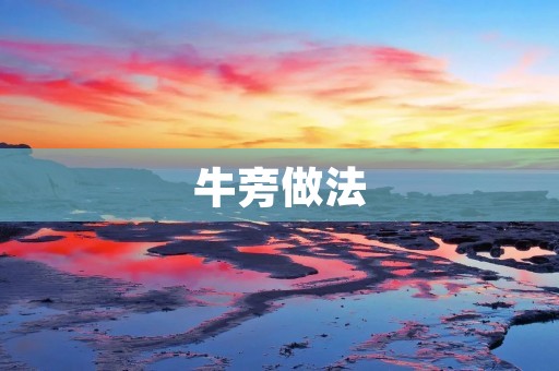 牛旁做法:一道美味健康的佳肴 牛旁做法:一道美味健康的佳肴