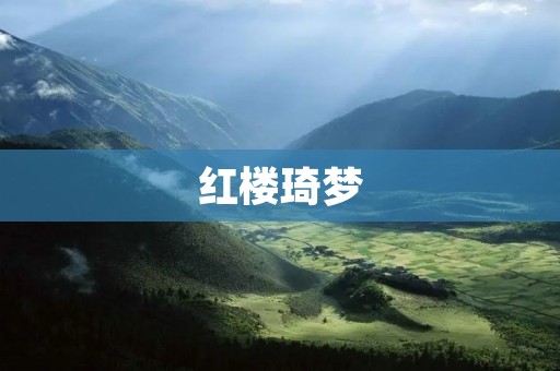 红楼琦梦:一个梦幻的世界 红楼琦梦:一个梦幻的世界