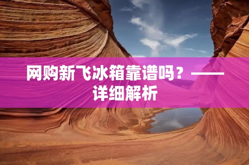 网购新飞冰箱靠谱吗？——详细解析