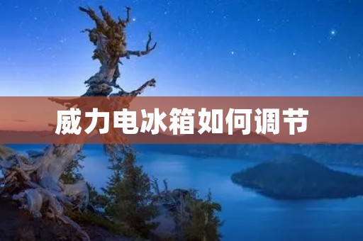 威力电冰箱如何调节