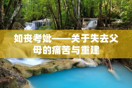 如丧考妣——关于失去父母的痛苦与重建