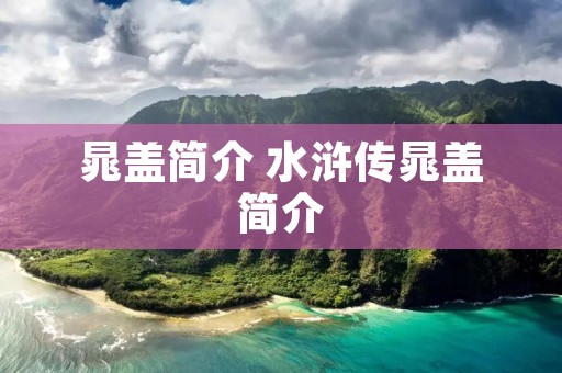 晁盖简介 水浒传晁盖简介