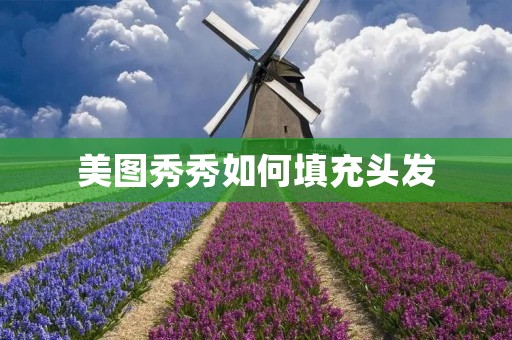 美图秀秀如何填充头发:让你的发型更加立体