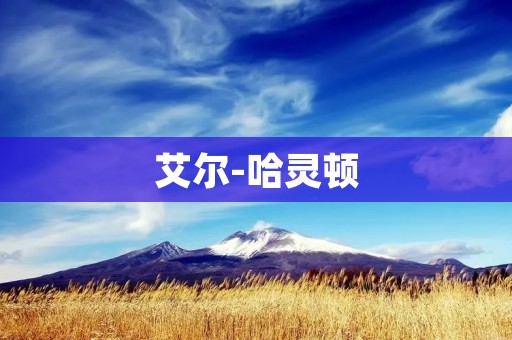 艾尔-哈灵顿:经典的美国小说家 艾尔-哈灵顿:经典的美国小说家