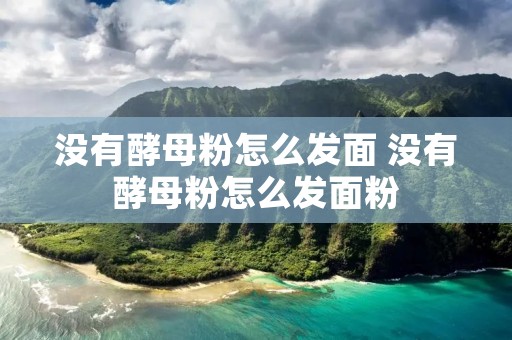 没有酵母粉怎么发面 没有酵母粉怎么发面粉