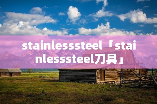 stainlesssteel「stainlesssteel刀具」
