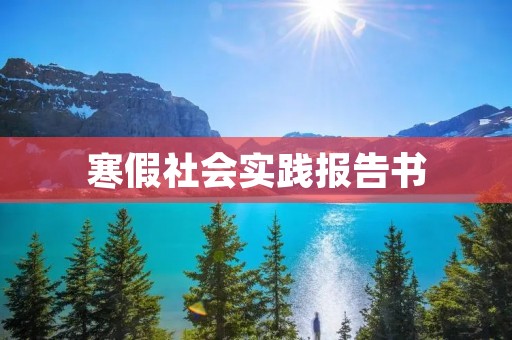 寒假社会实践报告书:走进乡村,感受农民工生活