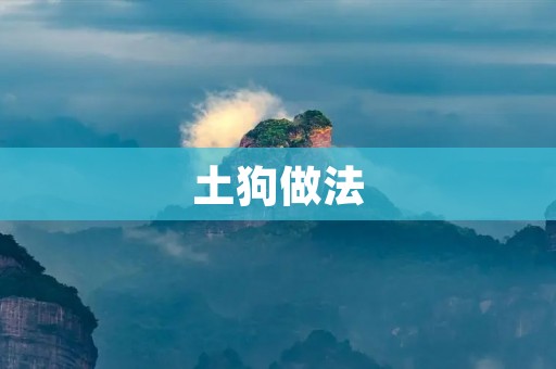 土狗做法:传统风味的美食 土狗做法:传统风味的美食