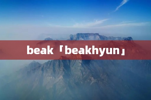 beak「beakhyun」