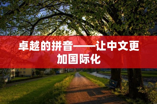 卓越的拼音——让中文更加国际化