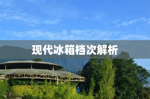 现代冰箱档次解析:从功能到品质全方位深度评测 现代冰箱档次解析:从功能到品质全方位深度评测