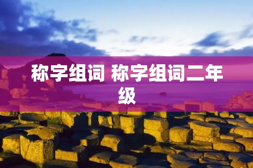 称字组词 称字组词二年级