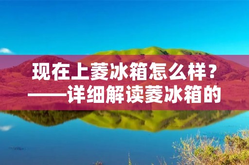 现在上菱冰箱怎么样?——详细解读菱冰箱的性能与口碑 现在上菱冰箱怎么样?——详细解读菱冰箱的性能与口碑