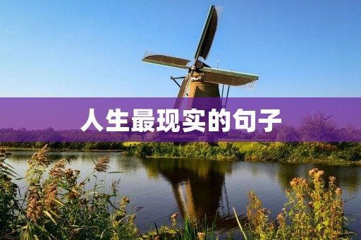 人生最现实的句子:没有人能陪你走完一生