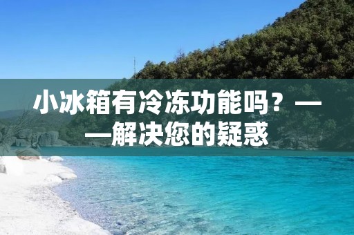 小冰箱有冷冻功能吗？——解决您的疑惑
