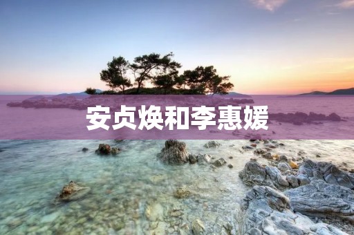 安贞焕和李惠媛：一段传奇的爱情故事