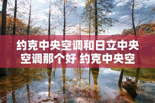 约克中央空调和日立中央空调那个好 约克中央空调好还是日立中央空调好