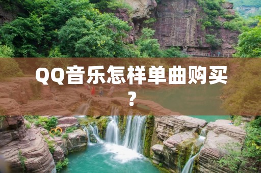 QQ音乐怎样单曲购买?