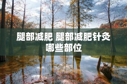 腿部减肥 腿部减肥针灸哪些部位 腿部减肥 腿部减肥针灸哪些部位