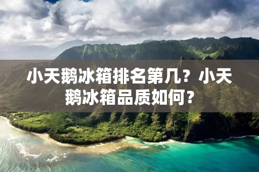 小天鹅冰箱排名第几?小天鹅冰箱品质如何? 小天鹅冰箱排名第几?小天鹅冰箱品质如何?