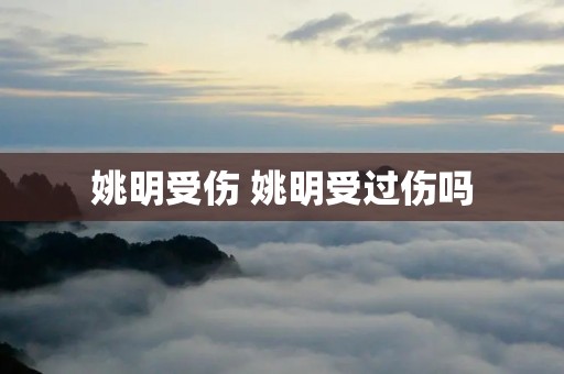 姚明受伤 姚明受过伤吗 姚明受伤 姚明受过伤吗