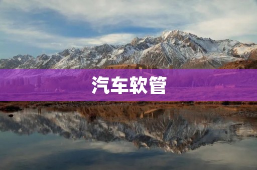 汽车软管：保障行车安全的重要组成部分