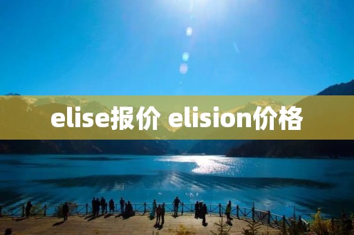 elise报价 elision价格