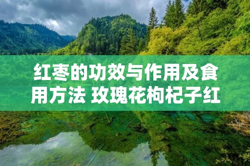 红枣的功效与作用及食用方法 玫瑰花枸杞子红枣的功效与作用及食用方法