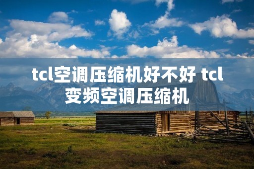 tcl空调压缩机好不好 tcl变频空调压缩机