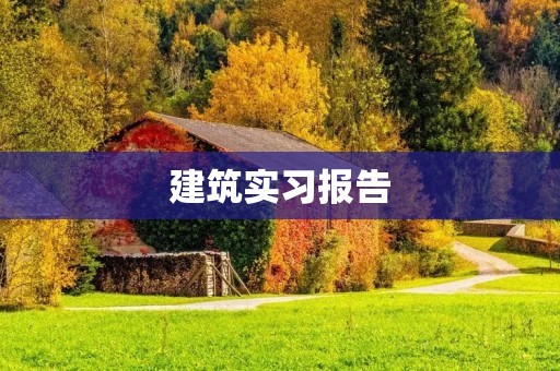 建筑实习报告:对建筑现场管理的实践与思考