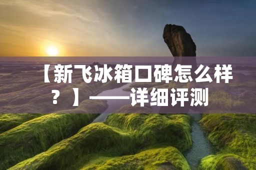 【新飞冰箱口碑怎么样?】——详细评测 【新飞冰箱口碑怎么样?】——详细评测