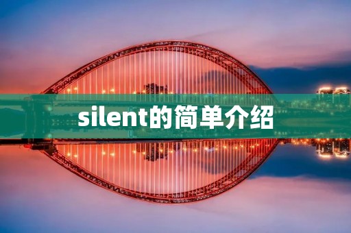 silent的简单介绍