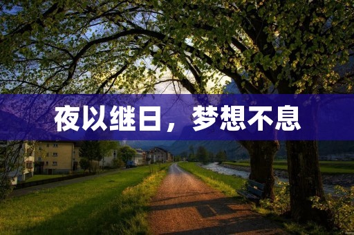夜以继日，梦想不息