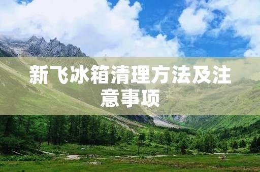 新飞冰箱清理方法及注意事项 新飞冰箱清理方法及注意事项