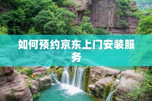 如何预约京东上门安装服务