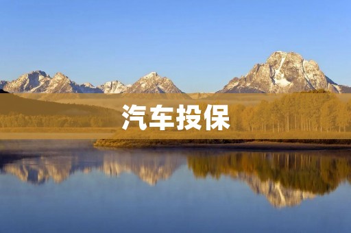 汽车投保:如何选择适合自己的保险方案 汽车投保:如何选择适合自己的保险方案