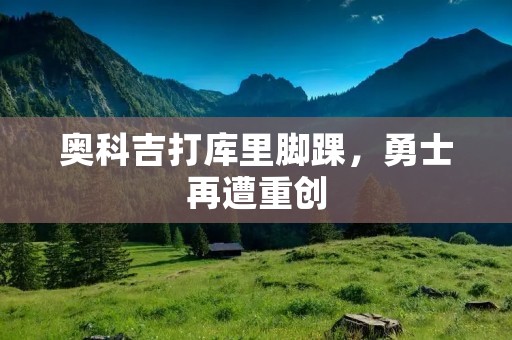 奥科吉打库里脚踝,勇士再遭重创 奥科吉打库里脚踝,勇士再遭重创