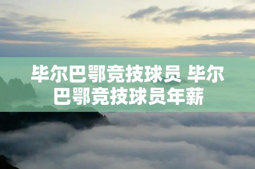 毕尔巴鄂竞技球员 毕尔巴鄂竞技球员年薪