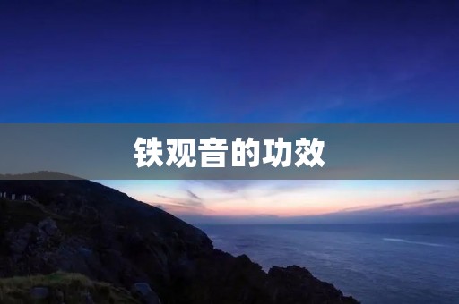 铁观音的功效:为什么它是一种受欢迎的茶叶? 铁观音的功效:为什么它是一种受欢迎的茶叶?