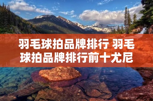 羽毛球拍品牌排行 羽毛球拍品牌排行前十尤尼克斯